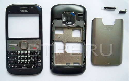 Carcasa Housing Para Nokia E5 Original Color Negro En Stock