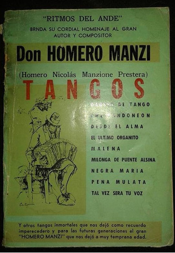 Tangos Don Homero Manzi