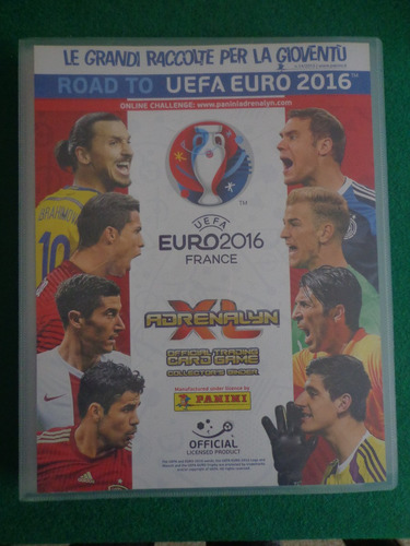 Fichario Adrenalyn Road To Euro 2016 Panini+22 Limited Ed.