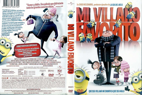 Mi Villano Favorito Y 3 Cortos De Los Minions Dvd Original