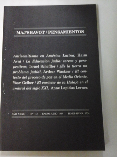 Majshavot - Antisemitismo En America Latina, Haim Avni, Mas.
