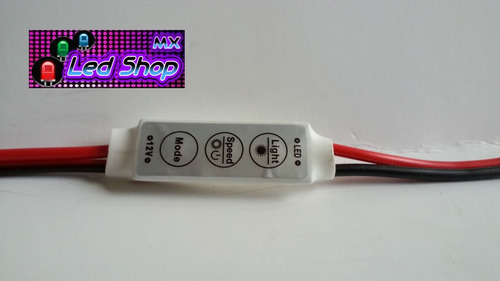Imagen 2 de 5 de Dimmer Digital Manual Tiras Smd 5050 1 Solo Color Ledshopmx