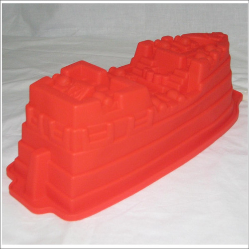 Imagen 3 de 10 de Molde Silicon Barco Pirata Gigante Torta Gelatina Quesillo