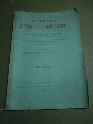 Diccionario Biográfico-bibliográfico De Escritores Antiguos