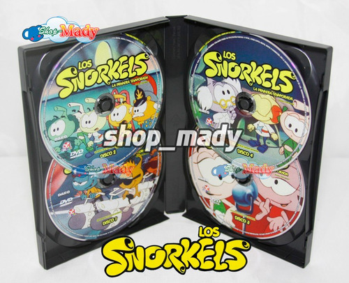 Los Snorkels La Primera Temporada 4 Dvds Región 1 Y 4