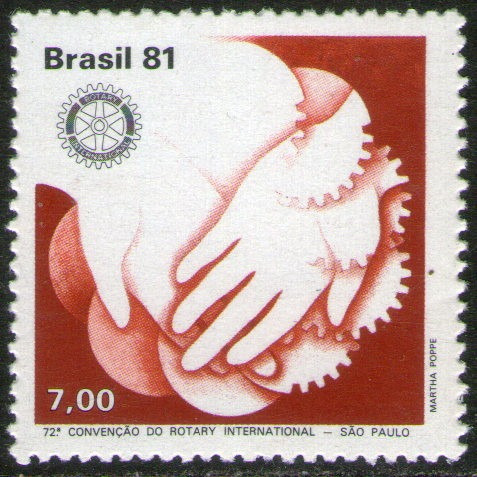 Brasil Sello Mint 72° Convención Rotary Internacional 1981