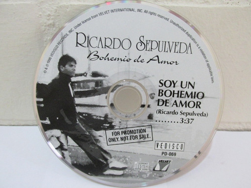 Ricardo Sepulveda - Soy Un Bohemio De Amor (cd Single)