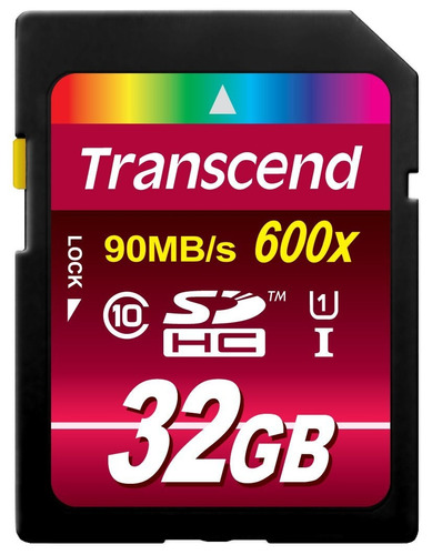 Memoria Transcend Sdhc 32 Gb Clase 10 - 600x