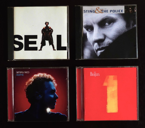 4 Cds Seal Sting & The Police Simply Red Beatles