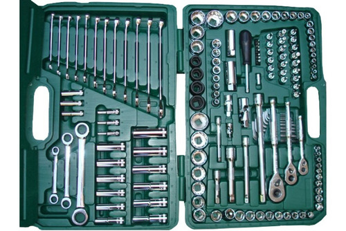 Jogo De Soquetes E Ferramentas Kit Com 150 Peças