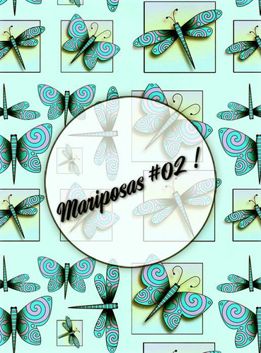 Mariposas #02! Lámina Decoupage Autoadhesiva 30 X 42 Cm