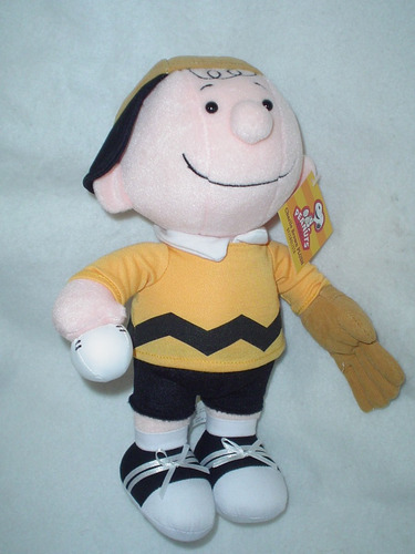 Charlie Brown Beisbolista Original Con Su Guante Y Gorra