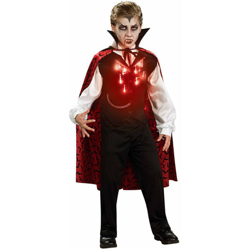 Disfraz Talla Medium(8 10) De Vampiro Para Niño Halloween