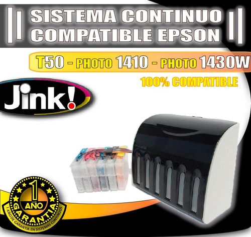 Sistema Continuo Compatible Epson 1430w - T50 - 1410 - T50