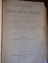 Comprar  Diccionario De Diccionarios - Varios Idiomas - 4 Tomos