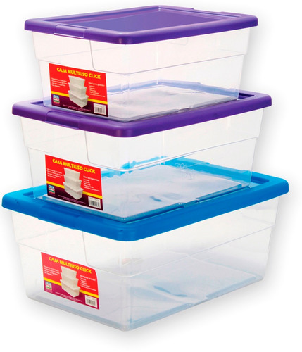 Caja Clic Alfa 16 Litros Multiusos Plastica Envio Gratis