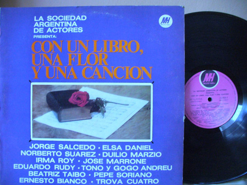 J Salcedo B Taibo Irma Roy Marrone Libro Flor Cancion Lp