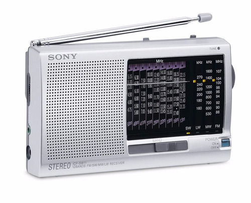 Radio Portatil Sony Icf-sw11  World Band 12 Faixas Mundial