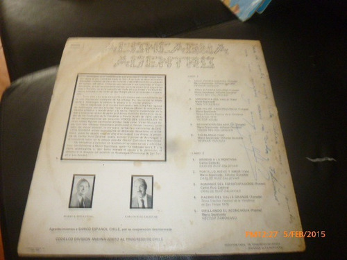 Vinilo Lp De Conjunto Voces Del Colunquen -aconcagua (u517
