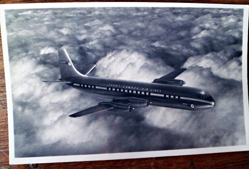 Postal  Avion Vickers Vanguard 1960 Armstrong Photograph