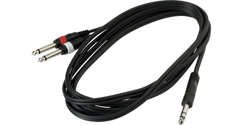 Cable Warwick Rcl 20924 D4 1 Plug Estereo A 2 Plugs Mono 3mt
