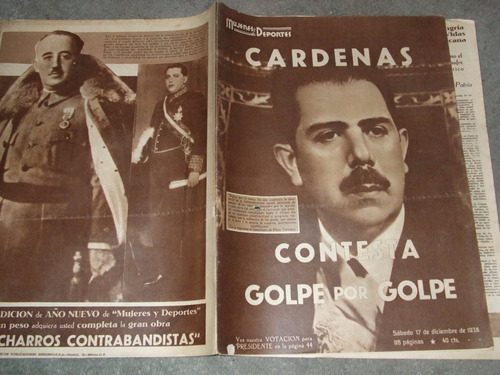 Lazaro Cardenas 1938 En Revista Mujeres Y Deportes