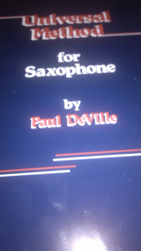 Universal Método Para Saxofón Por Paul Deville