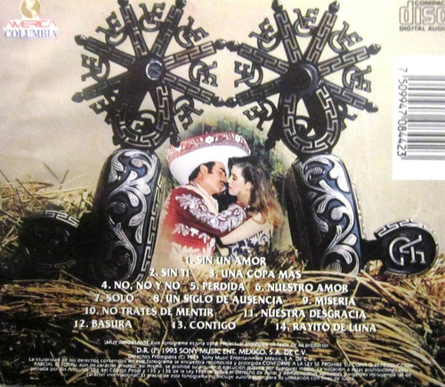 Vicente Fernandez - Recordando A Los Panchos Cd