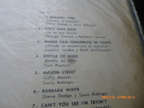 Vinilo Lp The Fireballs -- Botella De Vino (u960