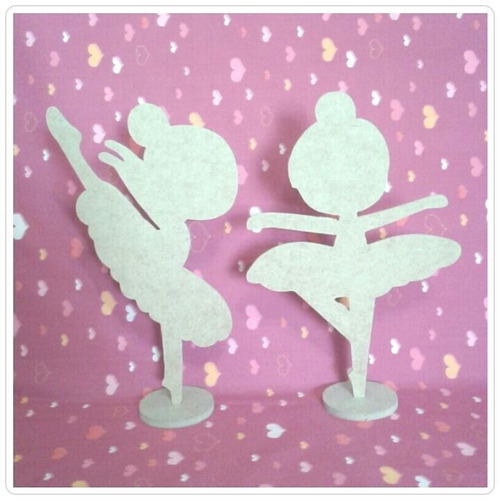 Kit 25 Bailarinas Infantil Mdf  Lembrancinha Decoração Festa