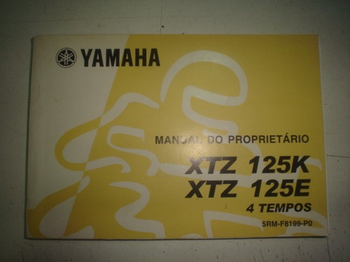 Manual Moto Yamaha Xtz 125 K E 2003 2004 2005 2006 Original