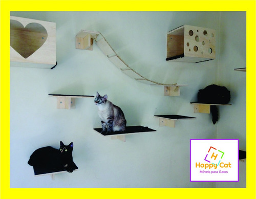 Kit Prateleira Para Gatos C/ 10 Unidades--