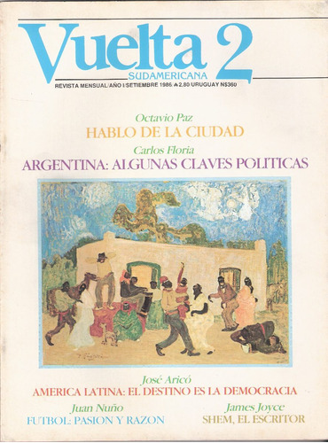 Revista Vuelta (n 2) Octavio Paz, James Joyce, Etc.