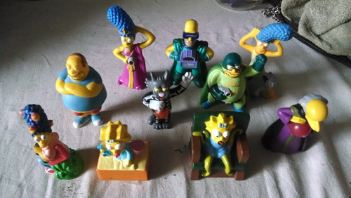 Coleccion De 10 Muñecos Los Simpson Decoracion 7cm