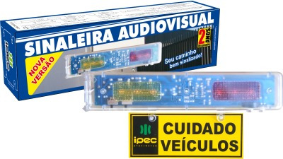 Sinalizador Sinaleira Garagem Audiovisual Led Ipec Fotocelul