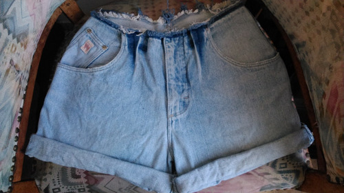 Short De Jeans Modificado Vintage Talla S/38 Wrangler