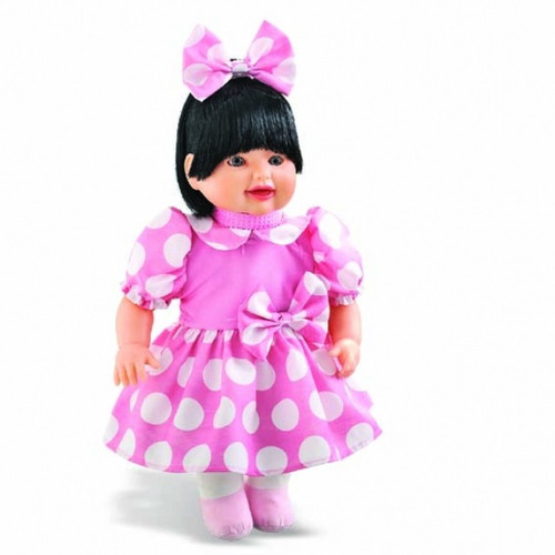 Boneca Bebê Fantasia Gatinha 3 Cantigas Brinquedos Anjo