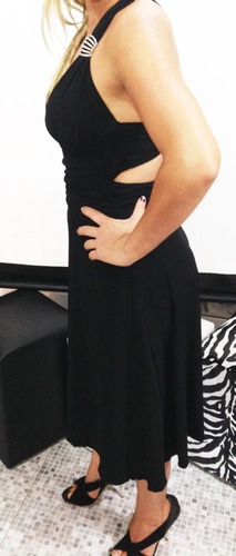 Vestido Preto Festa Yunina Costa Nua Cor Preto Tam Pp
