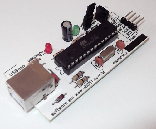 Gravador Microcontrolador At89s52 At89s51 At89s8252 Usb