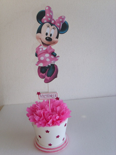 Centros De Mesa De Minnie  De Disney  Eschas En Tarro