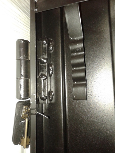 Puerta De Seguridad Chapa 18 Fortaleza Bisagras Blindadas