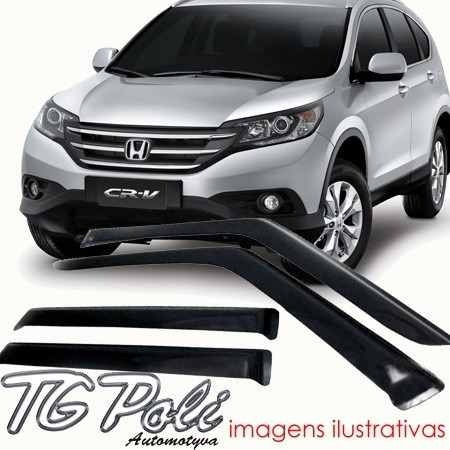 Calha Defletor De Chuva Crv Cr-v  2012 /2016 - Tg Poli