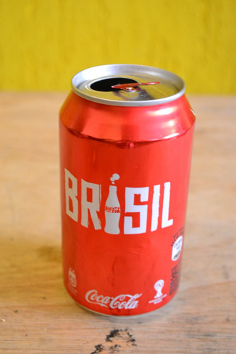 Lata Gaseosa Vacia Coca Cola Mundial Brasil 2014 354 Ml