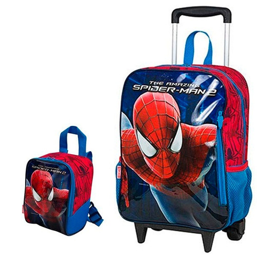 Kit Mochila Spiderman + Lancheira - Homem Aranha