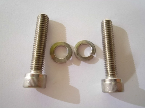 Parafusos Aço M6 X 30 Com Arruelas Freios Disco Bicicletas