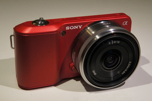 Camara Sony Nex-3 Roja Red Fashion!!!