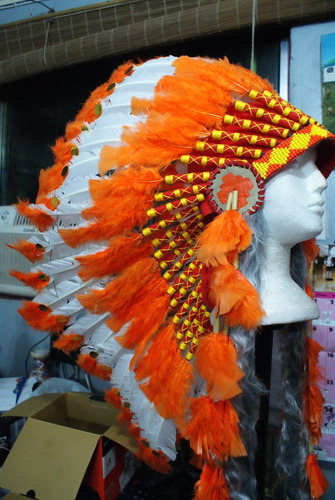 Cocar Indígena Ceremonial Nativo Americano Xamanismo