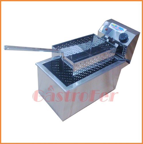 Imagen 5 de 5 de Freidora Electrica Lourdes 12 Lts Acero Inox Automatica