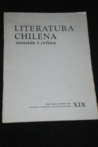 Literatura Chilena Creacion Diaz Casanueva Neruda 1982