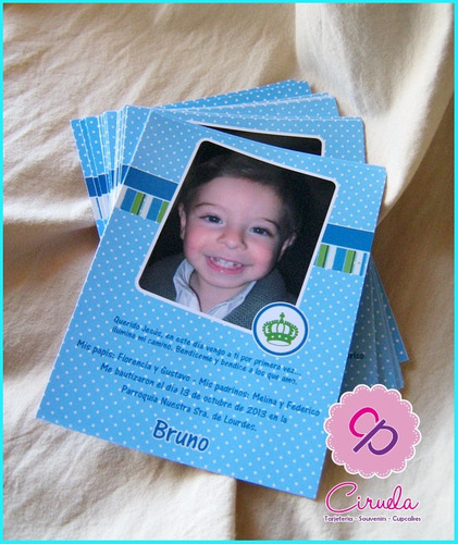 Kit Imprimible Fototarjetas Imán Souvenir Recuerdo Bautismo